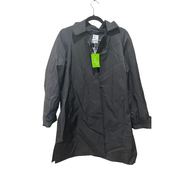 Sam Edelman Single Breasted Swing Trench Coat Size Large - Picture 6 of 8
